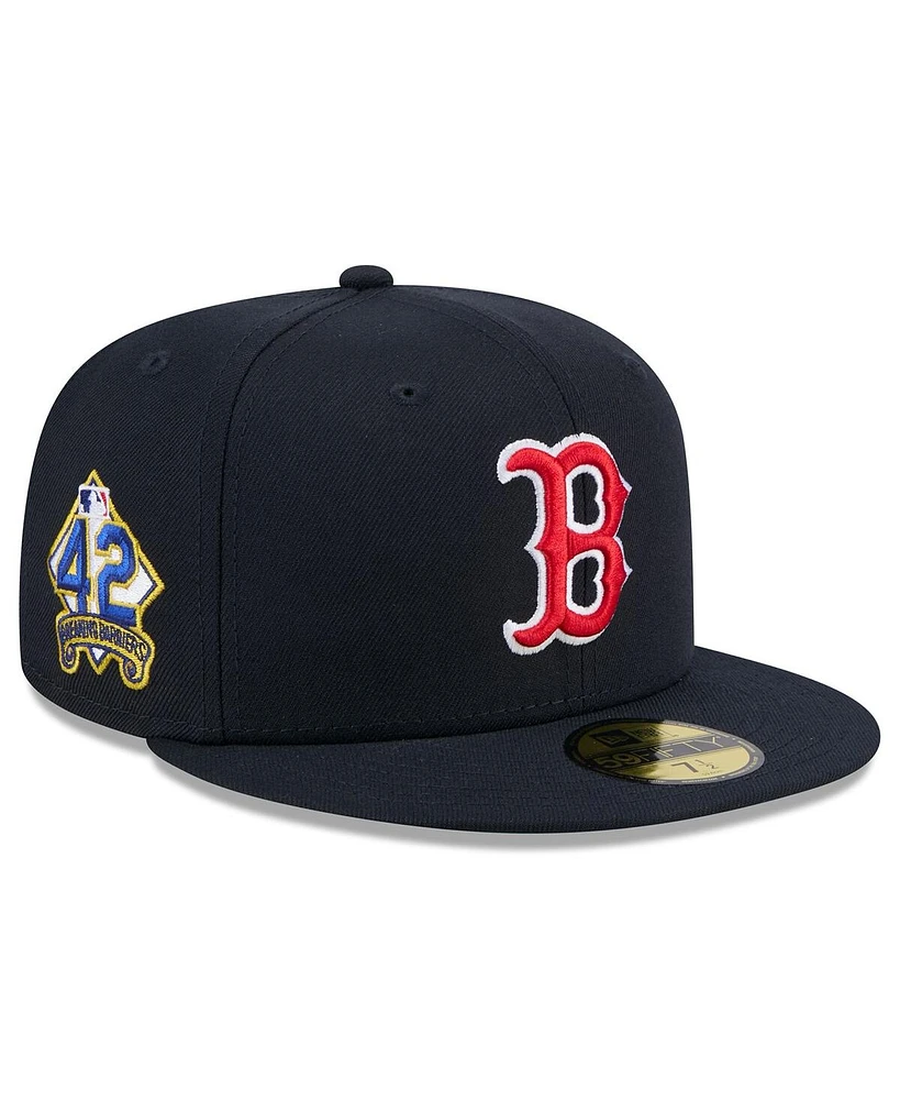 New Era Men's Navy Boston Red Sox 2025 Jackie Robinson Day 59FIFTY Fitted Hat