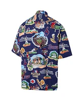 Reyn Spooner Men's Navy 2024 Mlb All-Star Game Button-Up Polo Shirt