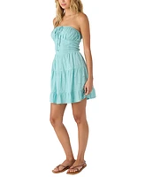 O'Neill Juniors' Naya Cotton Eyelet Strapless Mini Dress