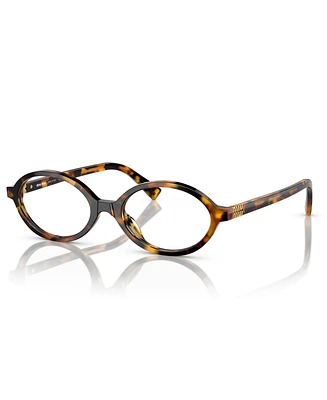 Miu Women's Narrow Eyeglasses, Mu 01XV