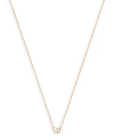Coach Signature Faux Stone Butterfly Pendant Necklace