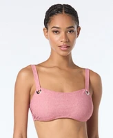 Michael Kors Women's Grommet Square-Neck Bikini Top