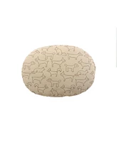 Oval Pet Bed: Small - Brown
