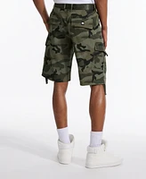 Ecko Unltd Men's The Leader Belted Cargo Shorts