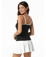 Beach House Women's Swim Lexi Fitted Tankini Top with Textured Fabric