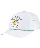 Lids Men's White Playboy Golf Club A-Frame Adjustable Hat