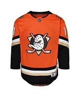 Outerstuff Big Boys and Girls Trevor Zegras Orange Anaheim Ducks Premier Player Jersey