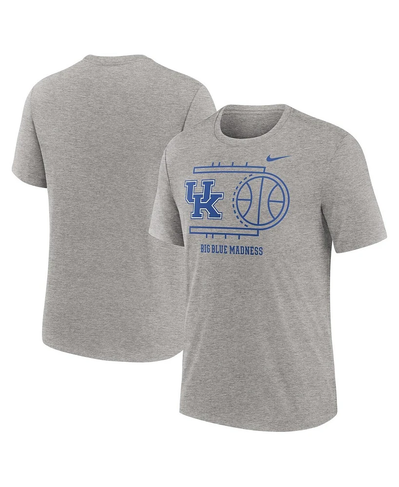Nike Men's Heather Gray Kentucky Wildcats Campus Local Tri-Blend T-Shirt