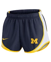 Nike Women's Navy Michigan Wolverines Spring Break Tempo Performance Shorts