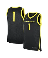 Nike Men's 1 Black Oregon Ducks Alternate Replica Jersey