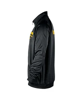 Nike Men's Black Golden State Warriors Courtside Pique Club Full-Zip Track Jacket