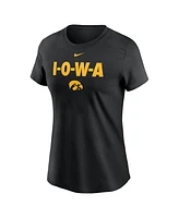 Nike Women's Black Iowa Hawkeyes Local Ultimate Chant T-Shirt