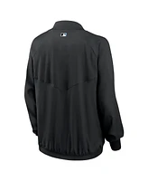 Nike Women's Black Miami Marlins Authentic Collection Team Raglan Performance Full-Zip Jacket