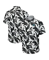 Tommy Bahama Men's Black Detroit Lions Sunnyvale Blooms Camp Button-Up Shirt