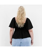 City Chic Plus Marci Top