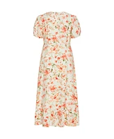 City Chic Plus Sarina Print Dress