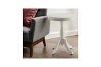 Wood Pedestal End Table – Classic Design for Side Use Home Decor