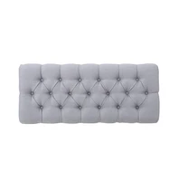 Tufted Ottoman Bench with Diamond Stitching and Elegant Half-Circle Legs for Classic Modern Interiors-The Pop Home