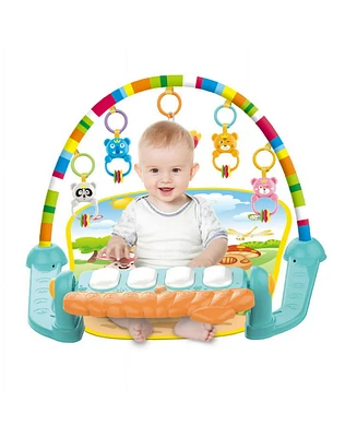 Baby Play Mat Newborn Piano Toys Music Mirror Gym Floor Playmat Infants