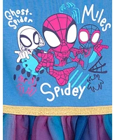 Spidey and His Amazing Friends Toddler Girls Pleated Tulle Dress