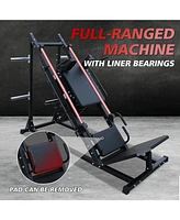 Professional Leg Press and Hack Squat Machine for Home Gym with Weight Storage