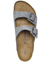 Birkenstock Men's Arizona Suede Leather Soft Footbed Sandals from Finish Line