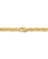 Esquire Men's Jewelry Rounded Box Link 22" Chain Necklace, Exclusively for Macy's