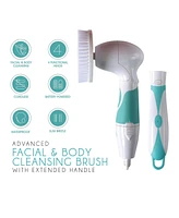 Pursonic Advanced Facial & Body Cleansing Brush With Extended Handle