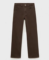 Mango Women's High Waist Straight Jeans