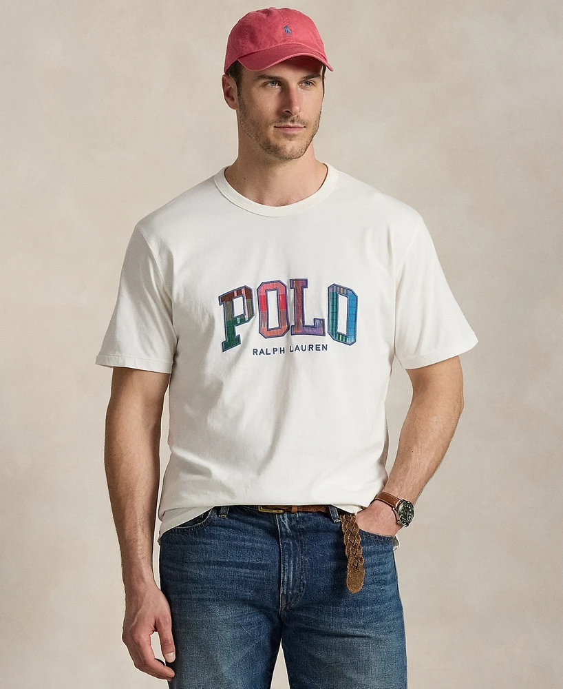 Polo Ralph Lauren Men's Big & Tall Plaid-Logo Jersey T-Shirt