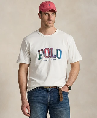 Polo Ralph Lauren Men's Big & Tall Plaid-Logo Jersey T-Shirt