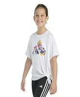adidas Big Girls Short Sleeve Tie Front T-Shirt