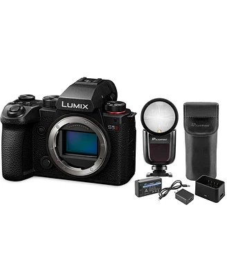 Panasonic Lumix S5II Mirrorless Camera Bundle with Zoom Li-on X R2 Ttl Flash Speedlight
