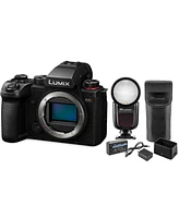 Panasonic Lumix S5II Mirrorless Camera Bundle with Zoom Li-on X R2 Ttl Flash Speedlight