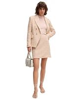 Boss by Hugo Women's Tweed Regular-Fit Mini Skirt