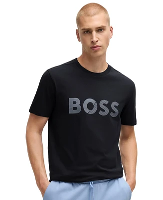 Boss by Hugo Men's Large Logo Regular-Fit T-Shirt