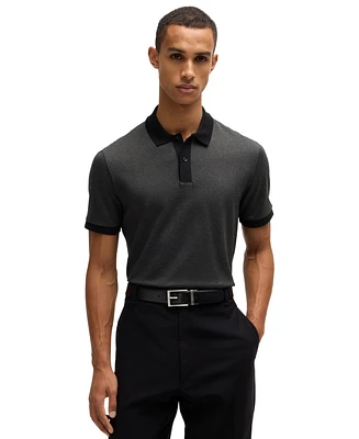 Boss by Hugo Men's Regular-Fit Micro-Pattern Polo