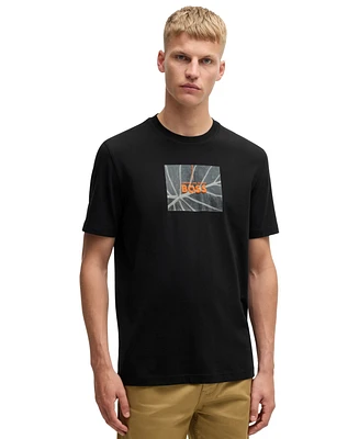 Boss by Hugo Men's Seasonal Artwork Regular-Fit T-Shirt