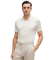Boss by Hugo Men's Quilted Cotton and Silk Regular-Fit Polo Shirt