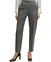 Boss by Hugo Boss Women's Striped Regular-Fit Trousers