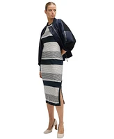 Boss by Hugo Women's Structured-Stripe Dress
