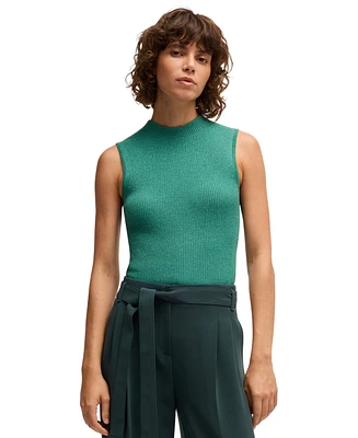 Boss by Hugo Boss Women's Sleeveless Ribbed Top
