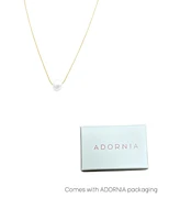 Adornia Tarnish Resistant Gold Freshwater Cultivated Pearl Chain Necklace