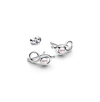 Pandora Sterling Silver Infinity Knot Stud Earrings