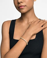 Michael Kors 14K Gold-Plated Brass Bezel-Set Bracelet