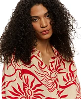 Sanctuary Women's Relaxed Vacation Collared Button-Front Shirt