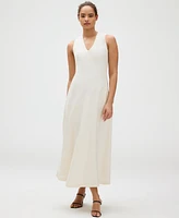 Calvin Klein Women's V-Neck Sleveless Maxi Dress