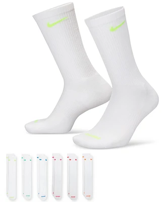 Nike Unisex Everyday Plus Cushioned Training Crew Socks (6 Pairs)
