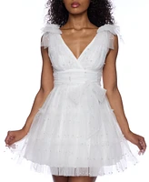 B Darlin Juniors' Sweetheart Corset-Waist Mini Dress