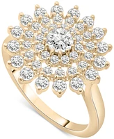 Wrapped in Love Diamond Flower Cluster Ring (1 ct. t.w) in 14k Gold, Exclusively at Macy's